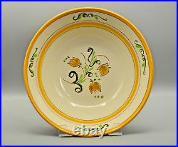 Antique Original Vintage STANGL HandPainted Tulip Porcelain Ceramic Pottery Bowl