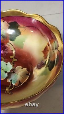 Antique Pickard Limoges Center Bowl TV France