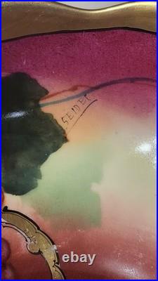 Antique Pickard Limoges Center Bowl TV France