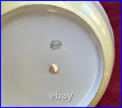 Antique Pickard Limoges Gasper Poppy Daisy Yellow Porcelain Large Bowl 10
