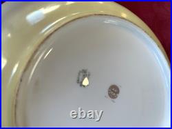 Antique Pickard Limoges Gasper Poppy Daisy Yellow Porcelain Large Bowl 10