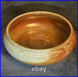 Antique Pottery Bowl 7.25D