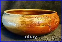 Antique Pottery Bowl 7.25D