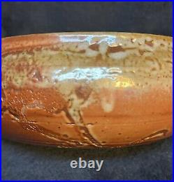 Antique Pottery Bowl 7.25D