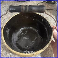 Antique Progressive Pottery Co. Pure Flint Bowl with Handle Roseville Ohio c. 1900