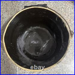 Antique Progressive Pottery Co. Pure Flint Bowl with Handle Roseville Ohio c. 1900