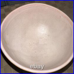 Antique Roseville Pottery 295 Moderne Pedestal Bowl Pink White MCM 1937