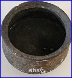 Antique Turkish Terracotta Bowl Vintage Pottery Clay Pot