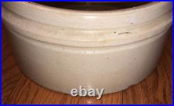 Antique VTG Ask Sodus Creamed Cottage Cheese Stoneware Crock Pottery New York NY