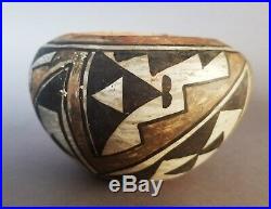 Antique Vintage Acoma Polychrome Clay Pot Bowl Native American Southwest Indian