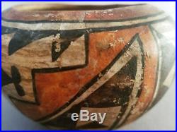 Antique Vintage Acoma Polychrome Clay Pot Bowl Native American Southwest Indian