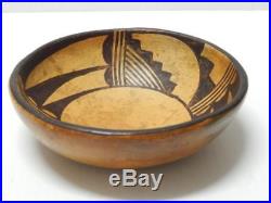 Antique Vintage Hopi Indian Pottery Bowl Nice Very Old Patina Nr