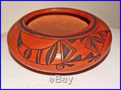 Antique Vintage Hopi Pueblo Indian Pottery Bowl Redware