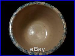 Antique Vintage Red Wing Spongeware Pottery Paneled Mixing Bowl 5 Small