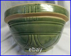 Antique/ Vintage USA 178 Draped Design Hand Crafted Pottery 10 1/2 Mixing Bowl