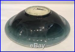 Antique Vintage Walter Moorcroft Pottery Large Bowl Hibiscus Pattern c. 1950