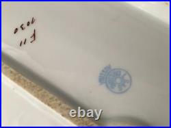 Antique Vtg Austria Carlsbad Lrg Huge Fish Serving Platter Bowl Long Tray Dish
