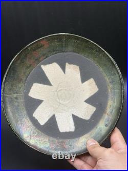 Art Pottery Signed M. S. Vintage Clay Pottery Glazed Fruit Bowl Beautiful