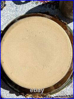 BIG Bowl Signed NC Studio Pottery Bowl King's Seagrove Drip Glazed Stoneware