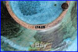 Bagni Raymor Vtg Mid Century Modern Green Sea Garden Pottery Bowl Italy Bitossi