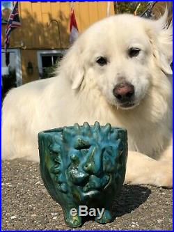 Bagni Sea Garden Lion Italian Pottery Raymor Vintage Bowl Jardiniere Figure