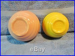 Bauer Pottery Vtg. 40s Ringware Design Nesting Mixing Bowls Complete Set of 5