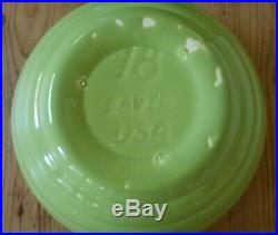 Bauer Pottery Vtg. 40s Ringware Design Nesting Mixing Bowls Complete Set of 6