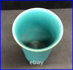 Bauer Vintage Cylinder Vase Turquoise California Pottery