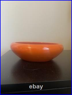 Bauer Vintage Fred Johnson Bulb Bowl Red / Orange Glaze