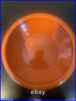 Bauer Vintage Fred Johnson Bulb Bowl Red / Orange Glaze