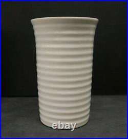 Bauer White Vintage Cylinder Vase California