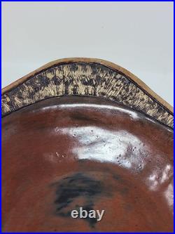 Beautiful Art Pottery Centerpiece Bowl Signed SP Vintage Dated 02