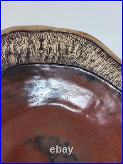 Beautiful Art Pottery Centerpiece Bowl Signed SP Vintage Dated 02