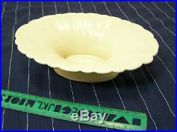 Beautiful Vintage White Catalina Island pottery Oval Flower Bowl #200 Mint