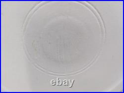 Bill Campbell Art Pottery Vintage Chip Dip Dish Bowl Set Blue Spiral 11 1/2