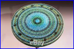 Bitossi Rimini Blue Londi Italian Pottery Wrought Iron Vintage Ceramic Table