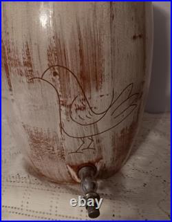 Blair Ceramics Primitive Bird Water Cooler HTF Made In Ozarks