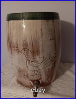 Blair Ceramics Primitive Bird Water Cooler HTF Made In Ozarks