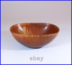 Brown Ceramic Bowl Carl-Harry Stålhane Rörstrand