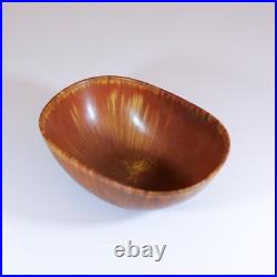 Brown Ceramic Bowl Carl-Harry Stålhane Rörstrand