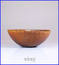 Brown Ceramic Bowl Carl-Harry Stålhane Rörstrand