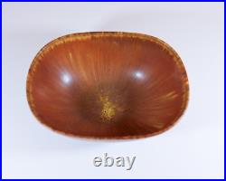 Brown Ceramic Bowl Carl-Harry Stålhane Rörstrand