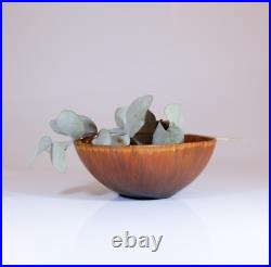 Brown Ceramic Bowl Carl-Harry Stålhane Rörstrand