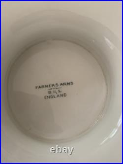 Burgess & Leigh Farmers Arms 12 Punch Bowl, 12 cups, God Speed The Plough