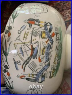 Burgess & Leigh Farmers Arms 12 Punch Bowl, 12 cups, God Speed The Plough