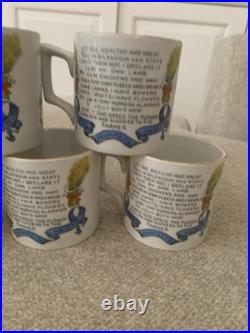 Burgess & Leigh Farmers Arms 12 Punch Bowl, 12 cups, God Speed The Plough