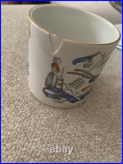 Burgess & Leigh Farmers Arms 12 Punch Bowl, 12 cups, God Speed The Plough