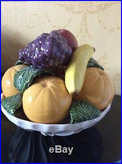 Casa Pupo table centrepiece fruit bowl, vintage ceramic 1970s/80s rare