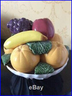 Casa Pupo table centrepiece fruit bowl, vintage ceramic 1970s/80s rare