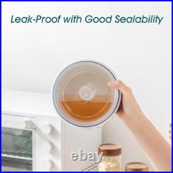 Ceramic Nesting Bowls with Lids Set of 4, Serving Bowls for Food Storage, Pre
